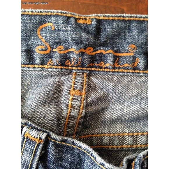 Seven  7 For All Mankind Vintage Women's Jeans Medium Wash Bootcut Size 25 - Picture 4 of 8